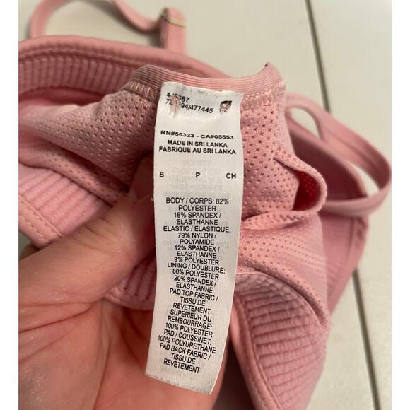 Nike Dri-fit padded bra pink adjustable straps pink size Small - Picture 6 of 7